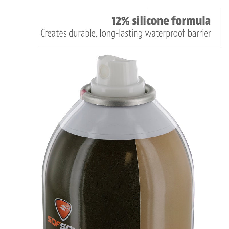 Sof Sole رذاذ سيلكون مقاوم للماء من سوفت سول للأحذية والخيام ومعدات الهواء الطلق 12 أونصة - Image 2